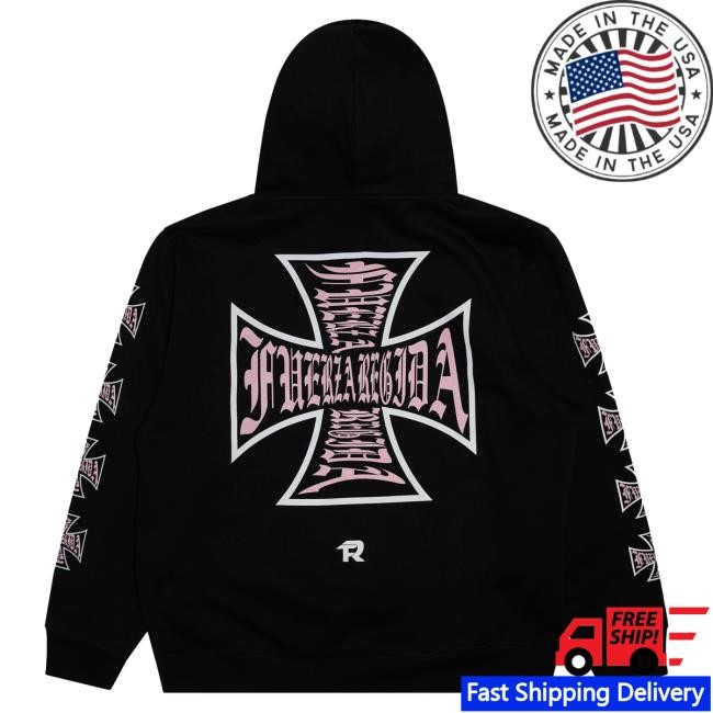 Official Fuerza Regida Merch Store Pink Chopper - Hood Black Official Fuerza Regida Merch Store Pink Chopper - Hood Black