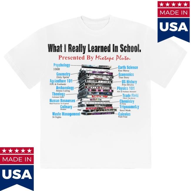Mixtape Pluto What I Learned In School Short Sleeve Tee – Future | Official Store