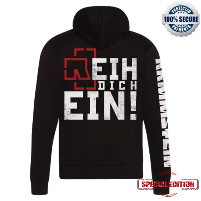 Official Rammstein Merch Reih Dich Ein Rammstein Zip Up Crewneck Sweatshirt Official Rammstein Merch Reih Dich Ein Rammstein Zip Up Hoodie