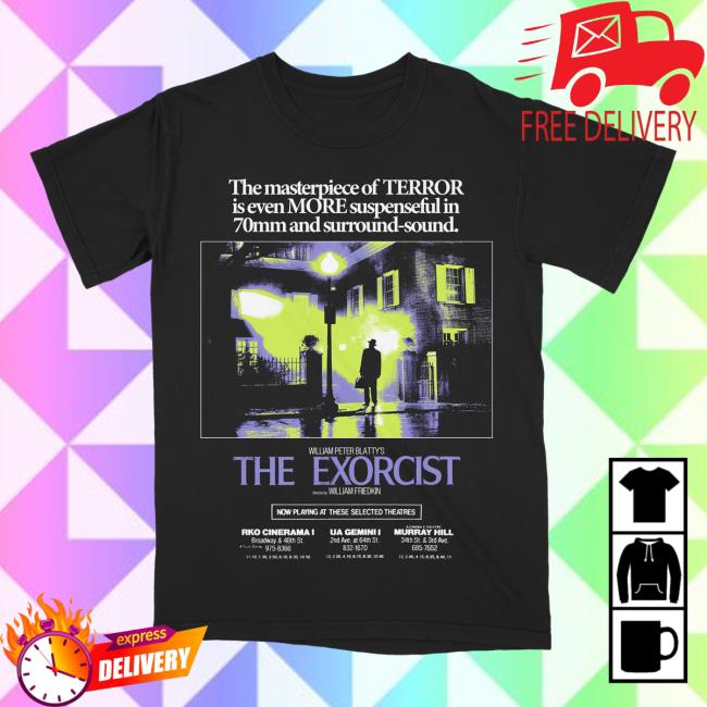 Official Studiohouse Designs The Exorcist Movie Promo Shirt New