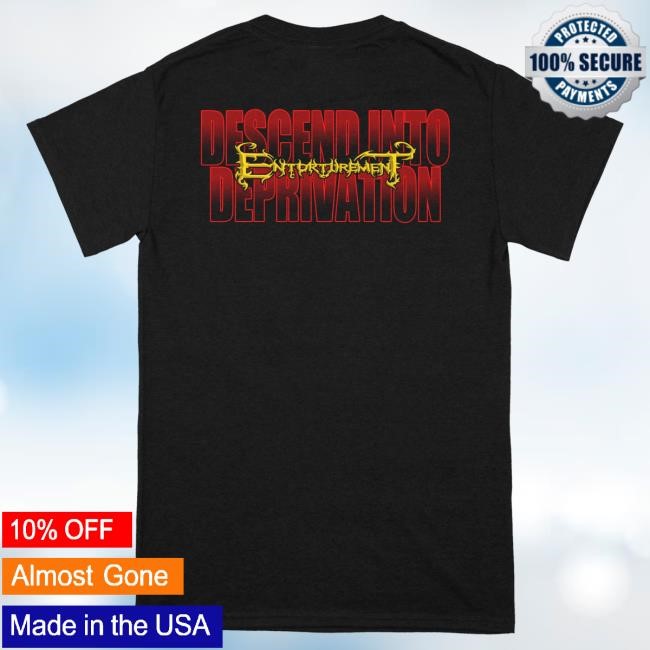 Official Reality Fade Merch Store Entorturement 'Descend Into Deprivation' Long Sleeve T-Shirts