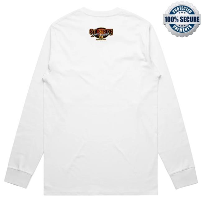 Official Ten/O Street Fighter - 'Fight For The Future' Long Sleeve Tee - White Official Ten/O Street Fighter - 'Fight For The Future' LS T Shirt - White