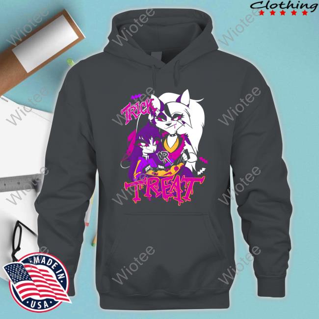 Loona + Octavia TRICK OR TREAT T-Shirt Hazbin Hotel Merch Loona + Octavia TRICK OR TREAT T-Shirt