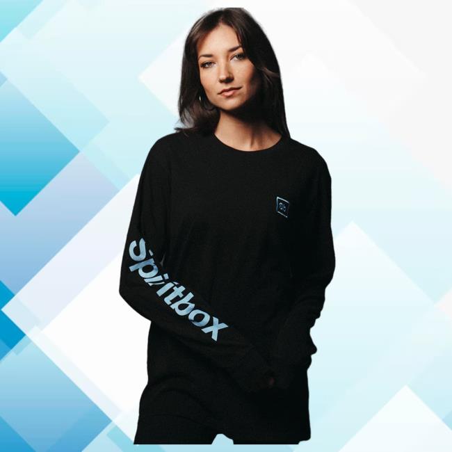 Official Spiritbox Merch Black Icon Logo Long Sleeve T-Shirts