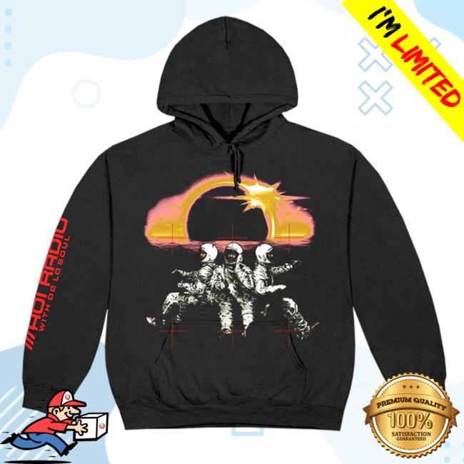 Official We Are De La Soul Aoi Radio With De La Soul Black Crewneck Aoi Radio With De La Soul Black Hooded Sweatshirt