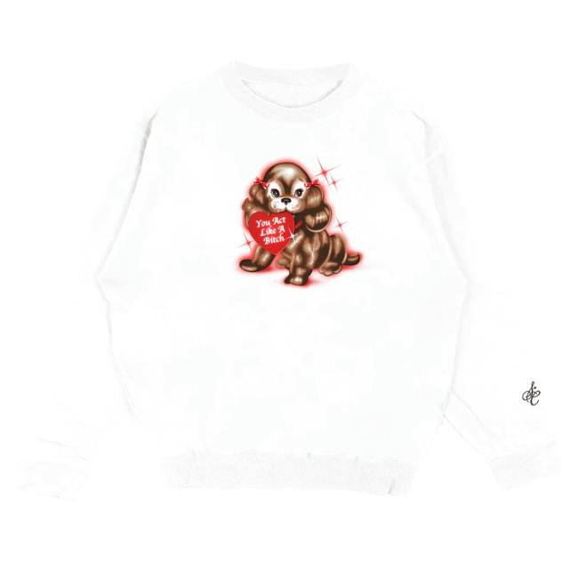 Like A Bitch Sweatshirt - Sabrina Carpenter Official Store Like A Bitch Crewneck Sweatshirt - Sabrina Carpenter Official Store