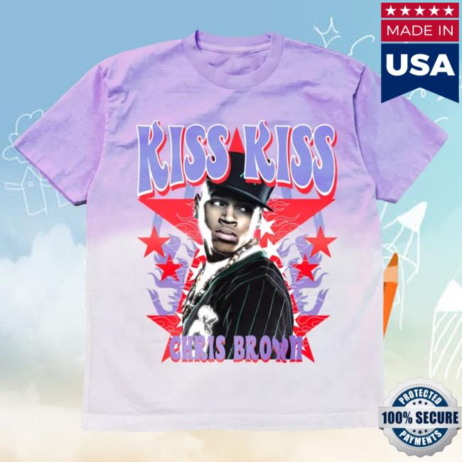 Official Chris Brown Merch Store Shop ChrisBrown Kiss Kiss Hatin Ombre Attractive Shirt