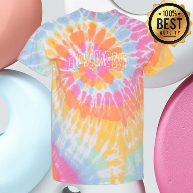 Official Hometown Apparel Clothing Merch Big Stone Gap Virginia Trendy Block Tie Dye Tshirt Aerial Spiral
