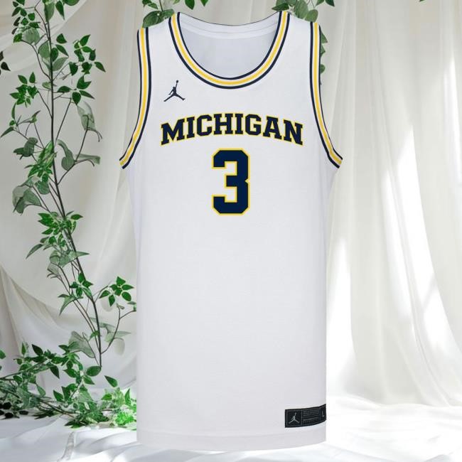 Michigan Wolverines #3 Mila Holloway Student Athlete White Women's Basketball Jersey New Shirt | The M Den Official Merch Store Shop