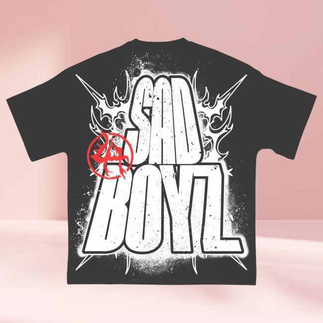 Official Sad Boyz Merch Store LHSBTEE009 - BLACK WASH Shirt 2025