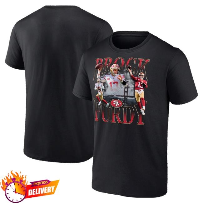 Brock Purdy Notorious 49ers NFL Football tee sparking tunnel-to-concourse hype Notorious Brock Purdy 49ers NFL Football T-Shirt for stadium confidence mode