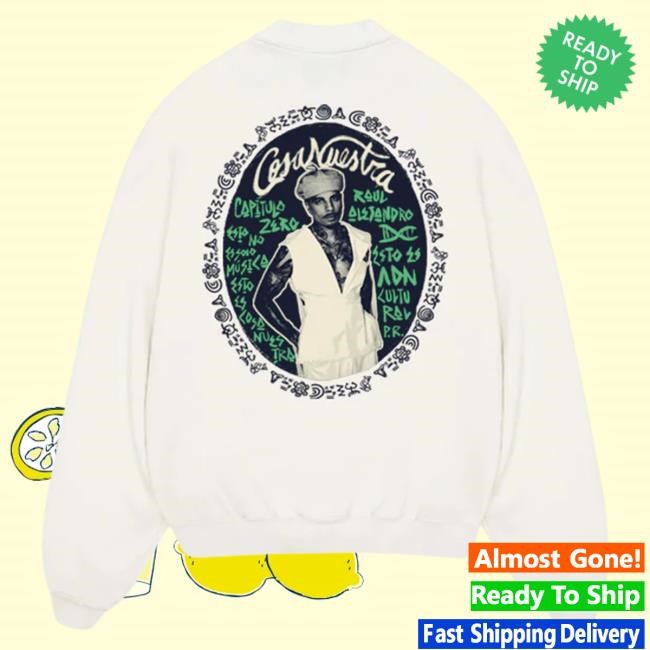 Official Rauw Alejandro Merch Store Ecos de Origen Sweatshirts - White Rauw Alejandro Official Rauw Alejandro Merch Store Ecos de Origen Crewneck Sweatshirt - White Rauw Alejandro