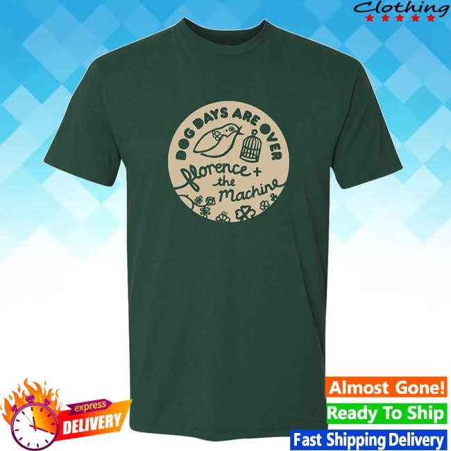 Florence And The Machine Official Merch Store Dog Days Shirt (Forest) Florence And The Machine Clothing Apparel Shop