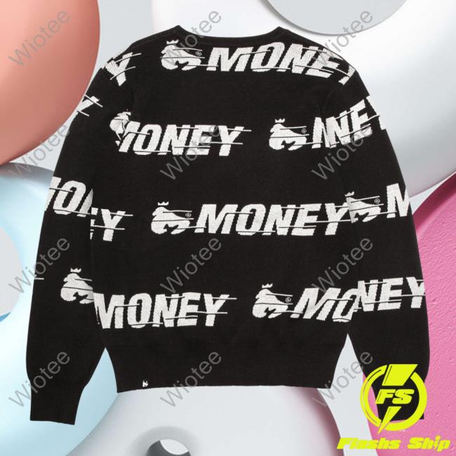 Official Money Clothing Aop Money Clothing Motion Knit Sweatshirt Black Official Money Clothing Aop Money Clothing Motion Knit Sweater Black