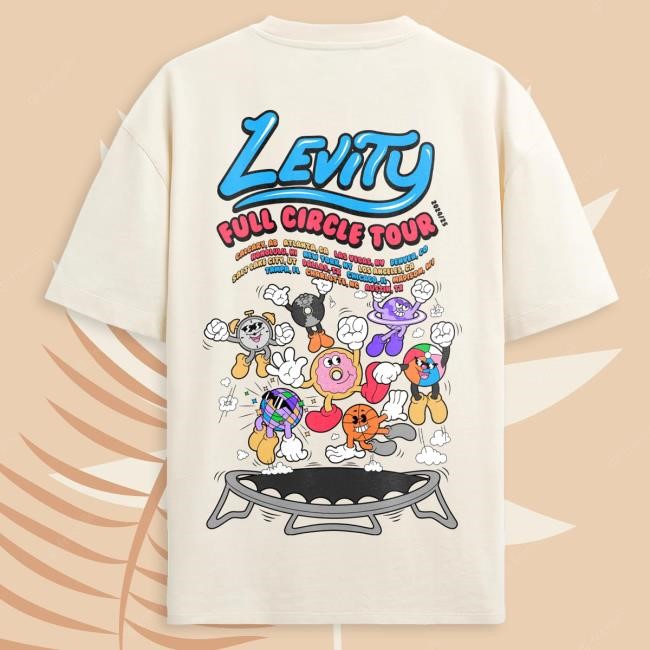 Official Kt8 Merch Store Levity - Full Circle Trampoline Tee - Ivory Shirt 2025 Official Kt8 Merch Store Levity - Full Circle Trampoline Tee - Ivory T-Shirts