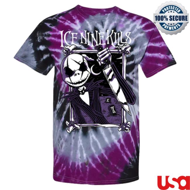 Official Ink Merch Store Ice Nine Kills Graveyard Jack Tie-Dye Hot Shirt IceNineKills