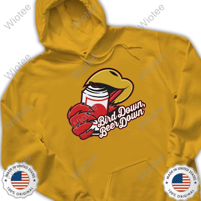 Bird Down Beer Down Shirt Barstool Sports Store Barstool Sports Store Bird Down Beer Down Tee Shirt