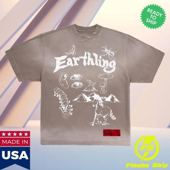 Official Chnge Clothing Store Chnge Washed Earthling S/S Tshirt (Cement)