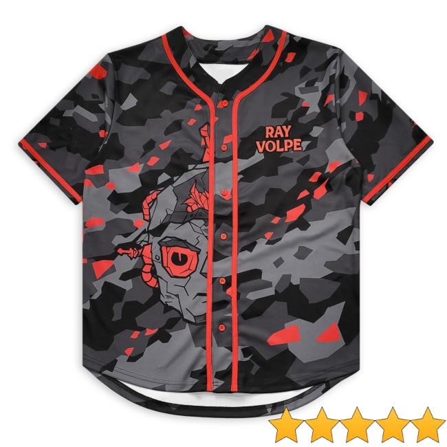Kt8 Merch Ray Volpe - Black and Red Camo Jersey Tshirt Kt8 Merch Ray Volpe - Black and Red Camo Jersey Top Shirt