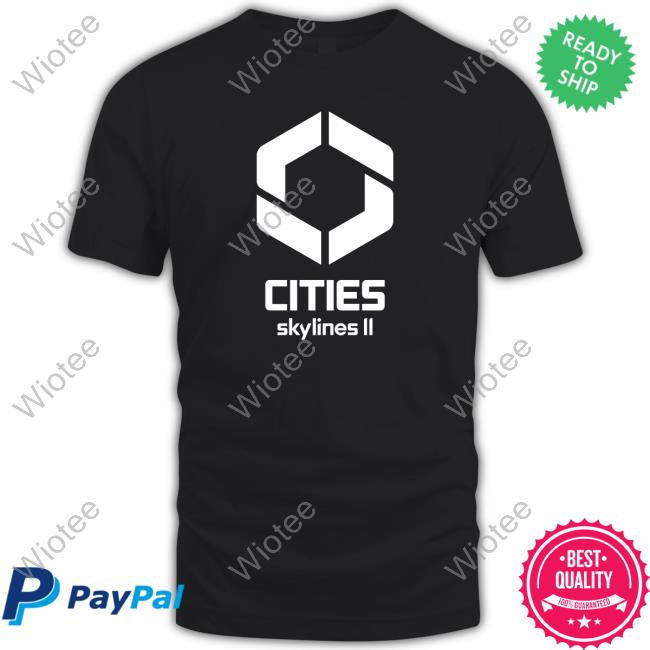 Official Cities Skylines Ii Logo T Shirt Citiesskylines