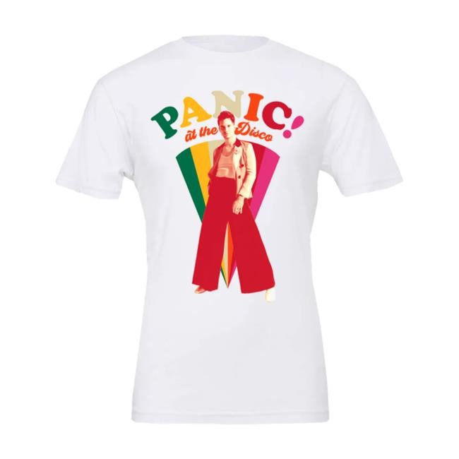 Panic! At The Disco Store Color Wedge Tee Shirt Official Panic! At The Disco Merch Store Color Wedge Tee Shirt Panic! At The Disco