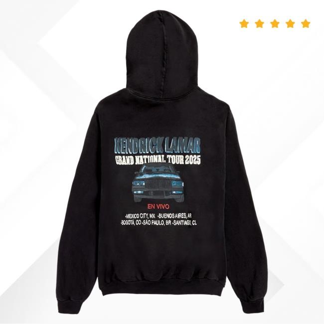 Official Kendrick Lamar Auto Repair LATAM Hoodie Grand National Tour Official Kendrick Lamar Auto Repair LATAM Hoody Grand National Tour