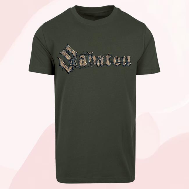 Official Sabaton Merch Store Sabaton Barbed Wire Khaki T-Shirt Sabaton Shop
