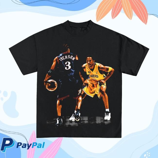 Official Iverson Vs. Kobe Graphic Tees Official Iverson Vs. Kobe Graphic New Shirt