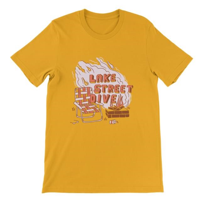 Apparel | Official Lake Street Dive Store Firepit Logo Tee Lake Street Dive