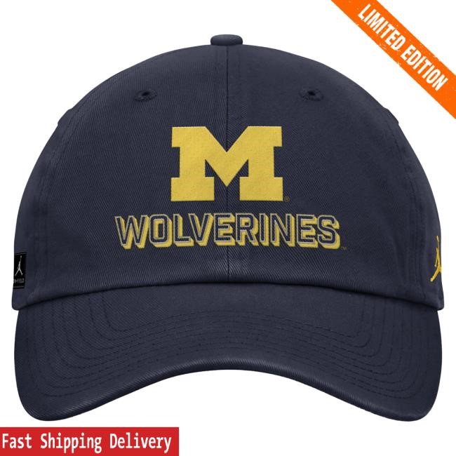 Michigan Wolverines Nike Jordan Navy Unstructured Adjustable Club Cap The M Den Official Shop