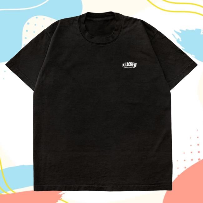 Official Kill Crew Apparel Clothing Oversized Rigorous Training Hot Shirt - Black / White KillCrew Shop Official Kill Crew Apparel Clothing Oversized Rigorous Training Shirt - Black / White KillCrew Shop