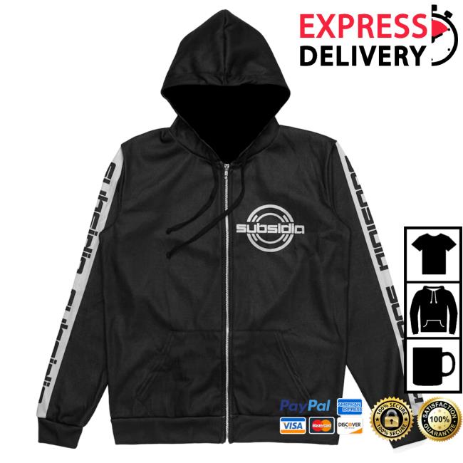 Official Excision Merch Bar Evolution 'Subsidia' Dye Sub Zip Sweaters - White MerchBar