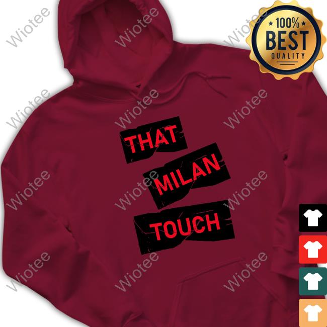 Ismaël Bennacer Wearing That Milan Touch T Shirt Ac Milan Store Official That Milan Touch Hoodie