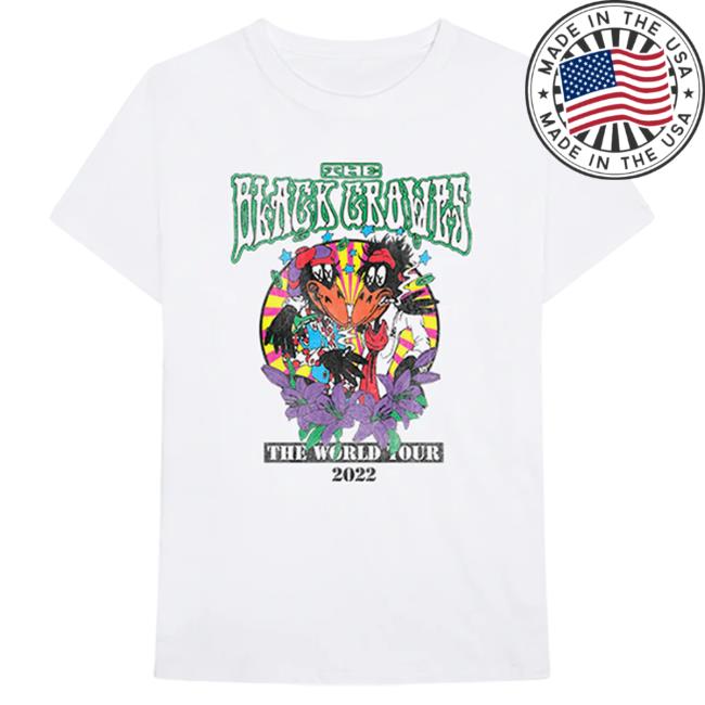 Official The Black Crowes The Black Crowes World Tour 2022 Dates White Attractive Shirt