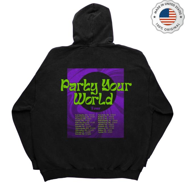 Adore Delano Party Your World Tour Long Sleeve T Shirt Obsessed With Shop Merch Adore Delano Party Your World Tour Hoodie