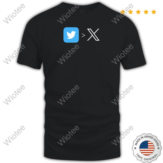 Twitter Logo X To Replace Blue Bird Shirt