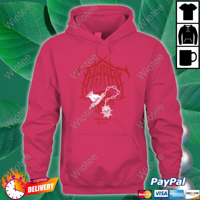 Official Thy Art Is Murder Merch Eradicate Us All Hoodie Eradicate Us All Shirts