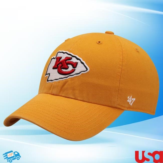 Kansas City Chiefs NFL Football Gold '47 Cleanup Adjustable Hat Gold Kansas City Chiefs '47 NFL Football Cleanup Crowd Gear