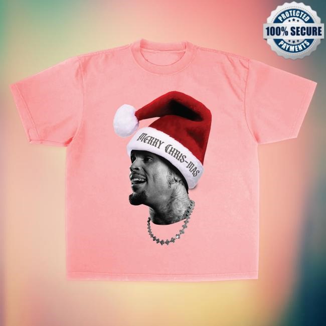 Official Chris Brown Merch Store Merry Chris-Mas Big Head Long Sleeve T-Shirts Official Chris Brown Merch Store Merry Chris-Mas Big Head LongSleeve