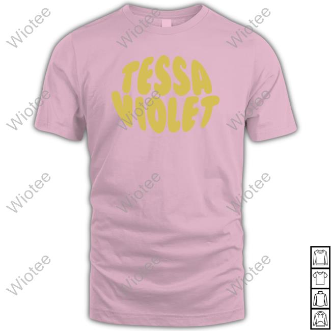 Official Tessa Violet Bubble Text Tee Official Tessa Violet Store Bubble Text Hooded Sweatshirt