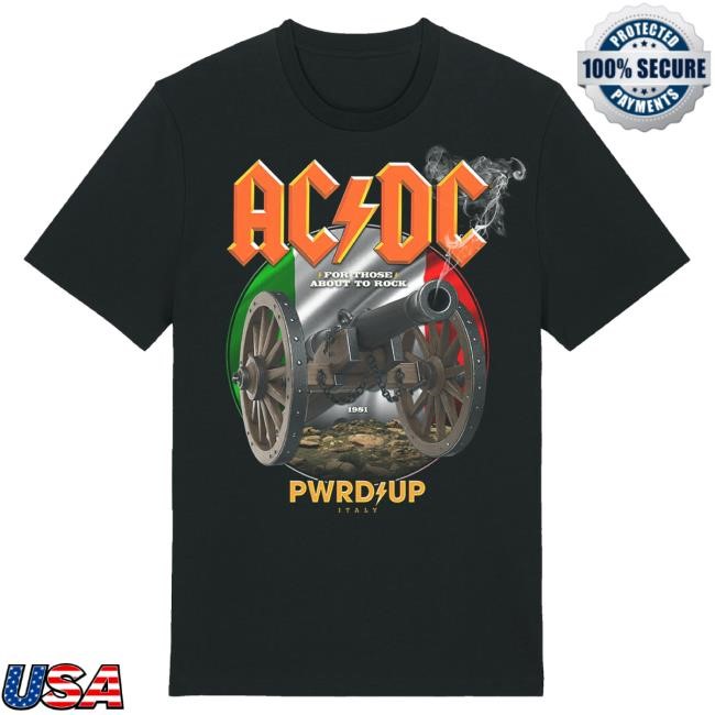 Official Ac Dc Merch Store Ac/Dc Italy 2024 Tour T-Shirt Ac Dc Shop Acdc Clothing