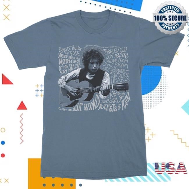 Official Bob Dylan Merch Store Bob Dylan Blood On The Tracks Song Titles Tshirt BobDylan