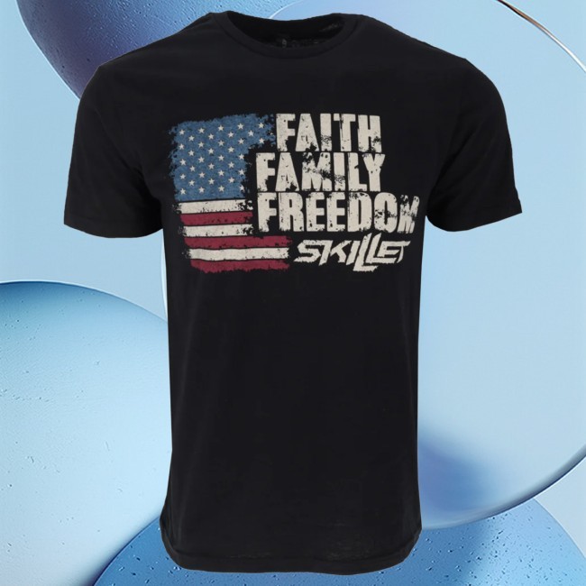 Skillet - Merch Skillet - Faith, Family, Freedom, Shirt