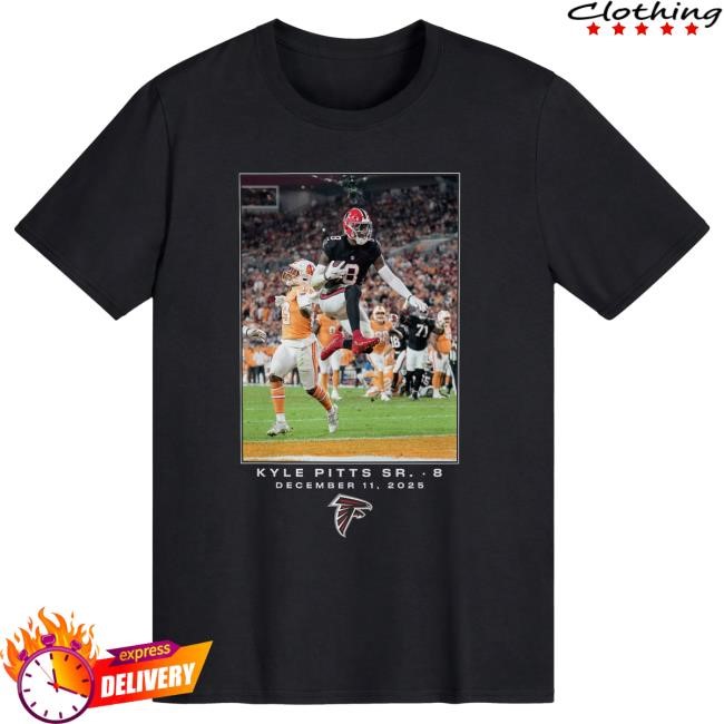 Atlanta Falcons Kyle Pitts Sr. Black Nfl Flash Features Week 15 T Shirt | Official NFL Shop