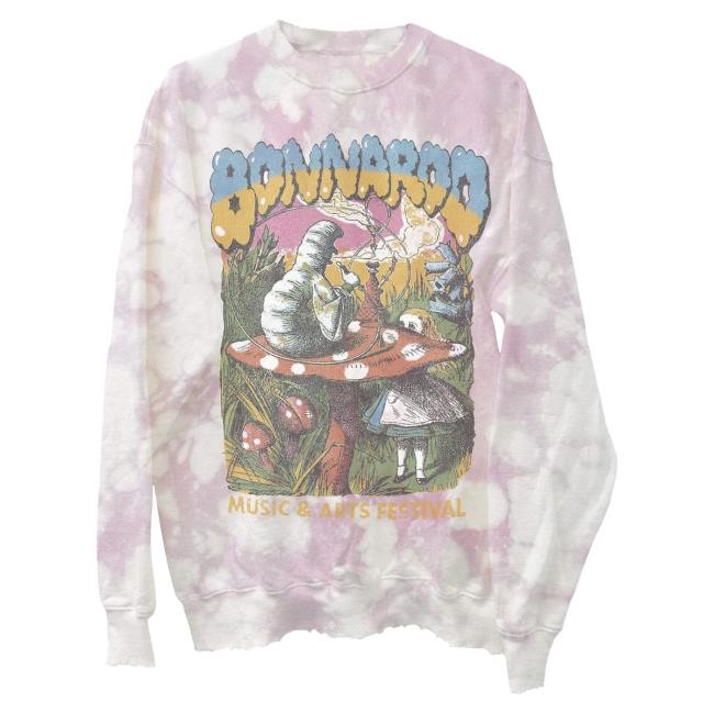 Official Bonnaroo Alice In Wonderoo Crewneck Sweatshirt