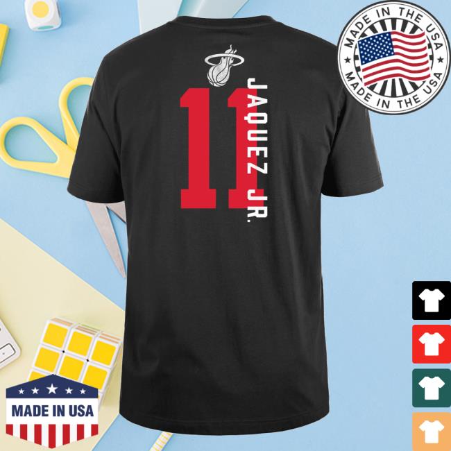 Official Miami Heat Shop Store Merch Jaime Jaquez Jr. New Era Name & Number Tees Official Miami Heat Shop Store Merch Jaime Jaquez Jr. New Era Name & Number T-Shirt