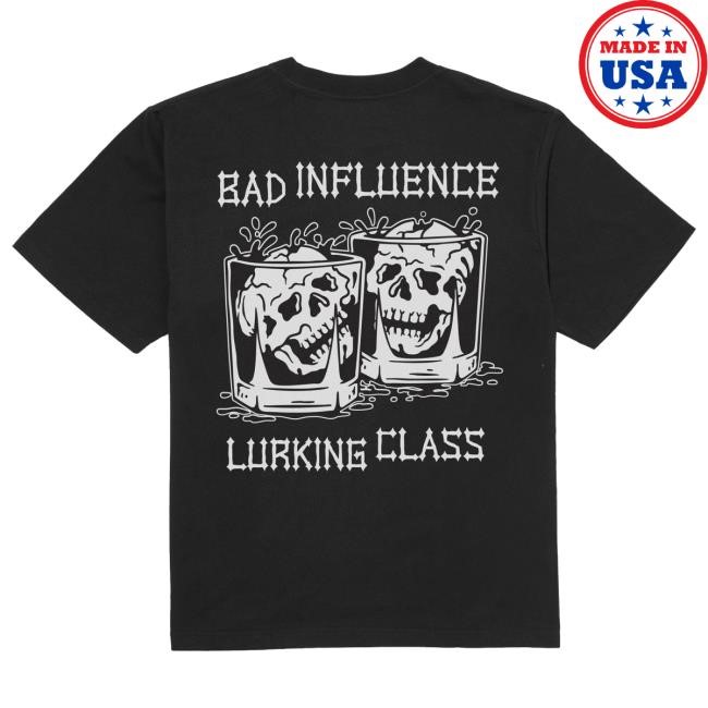 Official Lurking Class Clothing Merch Shop Bad Influence Shirt - Black LurkingClass