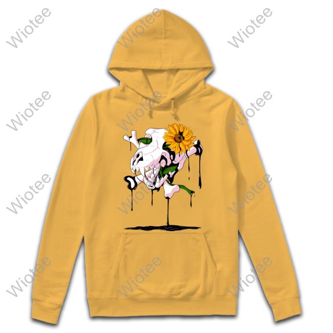 Sunflower Skull T-Shirt Slosh Dog Sunflower Long Sleeve T Shirt