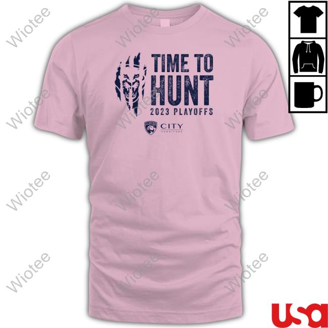 Time To Hunt 2023 T-Shirt Fla Panthers Time To Hunt 2023 Playoffs Shirt