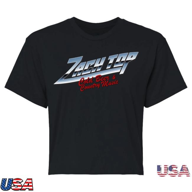 Official Zach Top Merch Chrome Crop Top Shirts Official Zach Top Merch Chrome Crop Top Tshirt
